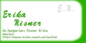 erika misner business card